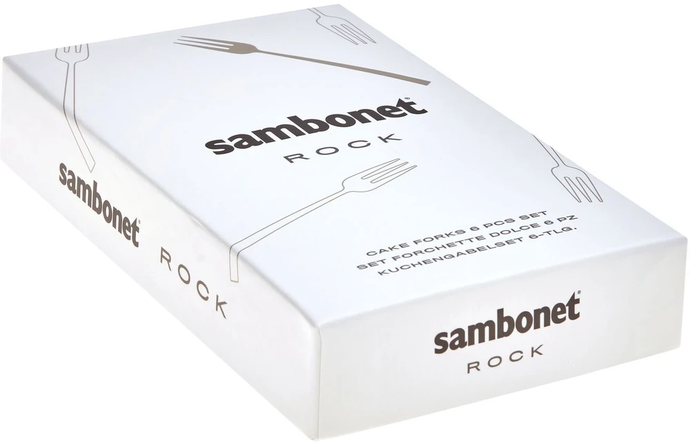 Sambonet Rock 6 vnt. Torto šakučių rinkinys