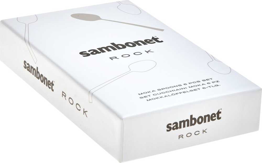 Sambonet Rock 6 vnt. Mocca šakių rinkinys