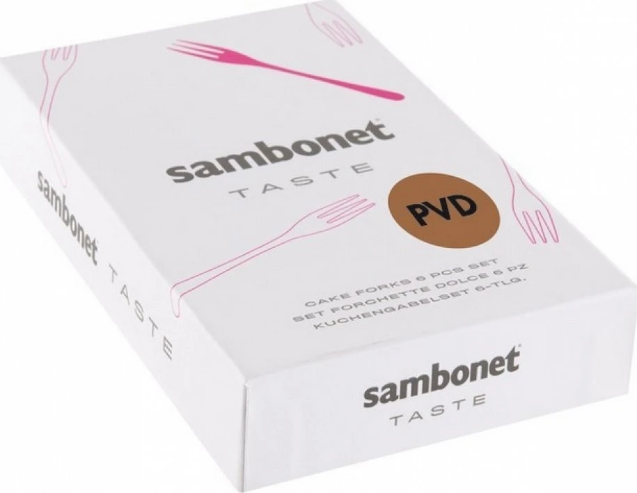 Sambonet Taste pyrago šakučių rinkinys 6 vnt variniai