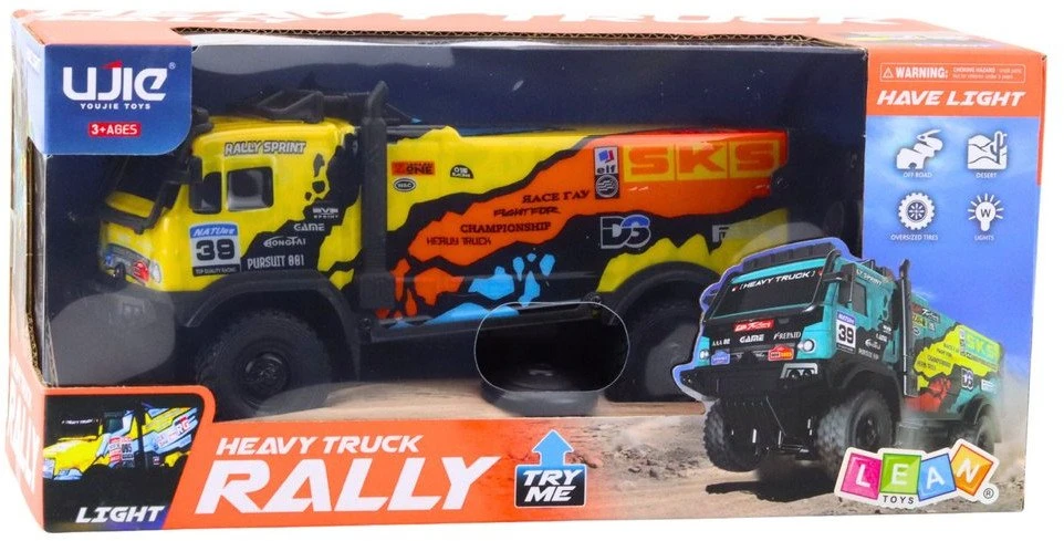 Lean Toys Nuotoliniu būdu valdomas sunkvežimis su garsais 20 cm