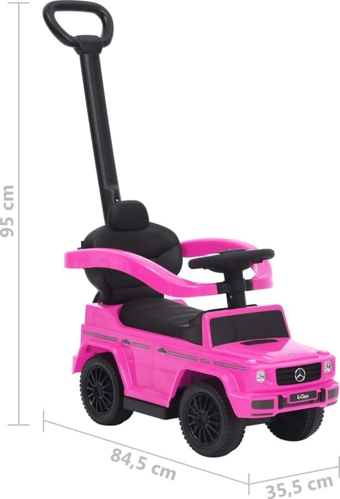 Paspiriamas vaikiškas automobilis G63, rožinis