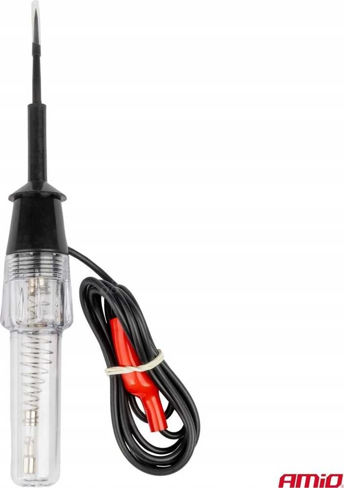 Automobilinis įtampos testeris 6–12V su „krokodilo“ gnybtu, AMIO-04272