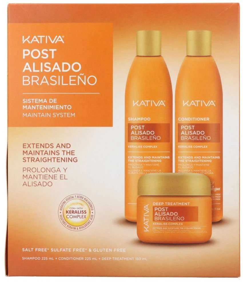 „Kativa Post Brazilian Tiesinimo Rinkinys“ 2 vnt., 225 ml +, 150 ml