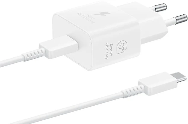 Samsung 25W Power Adapteris Baltas
