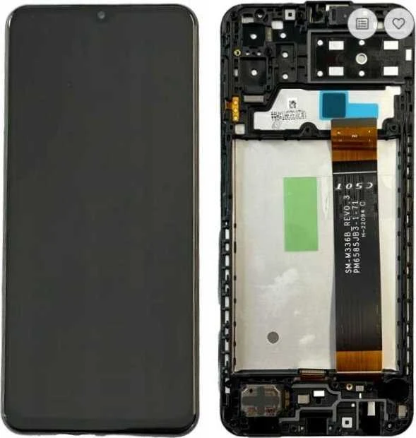 Dėklas LCD ekranas + jutiklinis blokas „Samsung A135F Galaxy A13 Juodas“ (pakeitimų paketas)