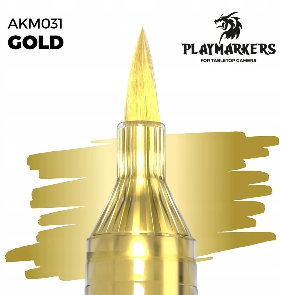 AK Interactive auksinis akrilinis dažų žymeklis PLAYMARKER, AKM031