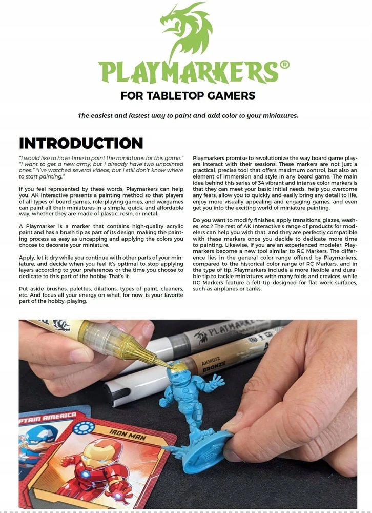 AK Interactive auksinis akrilinis dažų žymeklis PLAYMARKER, AKM031