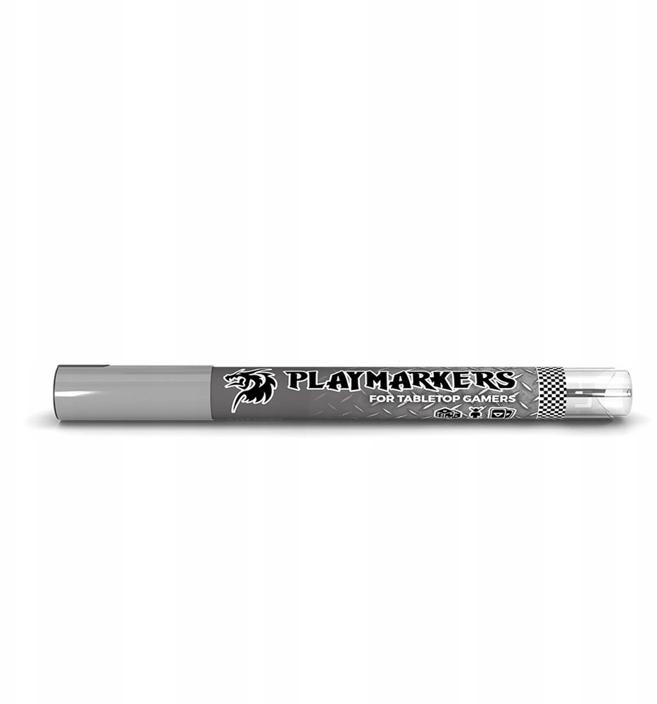 AK Interactive Gun Metal akrilinis dažų žymeklis su teptuko galiuku