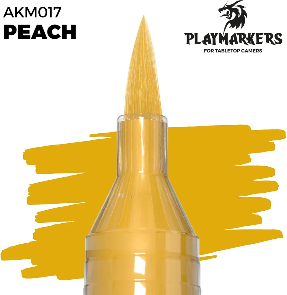 AK Interactive PLAYMARKER persikinis akrilinis žymeklis su teptuku
