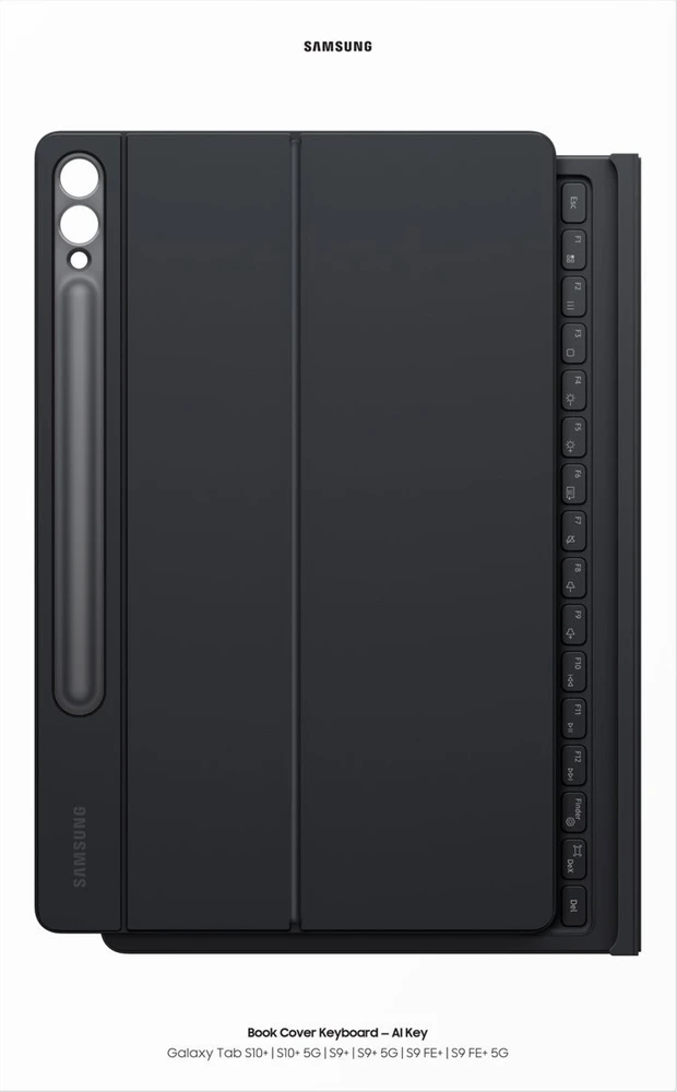Samsung Book Cover klaviatūra, skirta Galaxy Tab S10+ | S9+ | S9 FE+ QWERTZ išdėstymas
