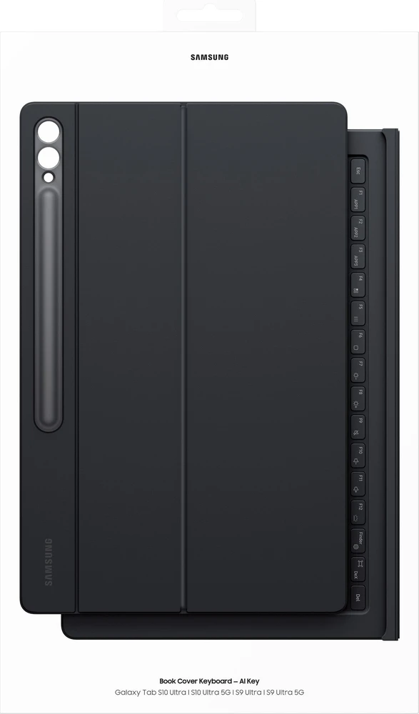 Samsung Galaxy Tab S10 Ultra/S9 Ultra Book Cover Klaviatūra Slim Juodas