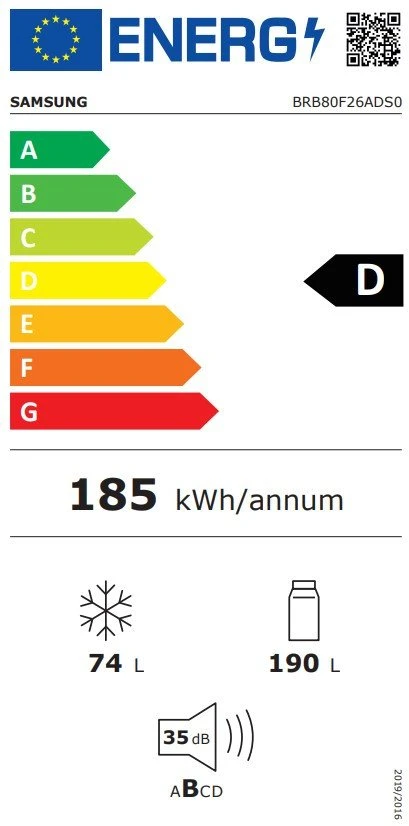 Šaldytuvas Samsung BRB80F26ADS0EO