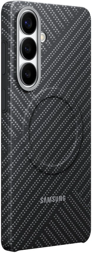 KS947SS anglies pluošto magnetinis dėklas „Samsung Galaxy S26 Plus“, pilkas
