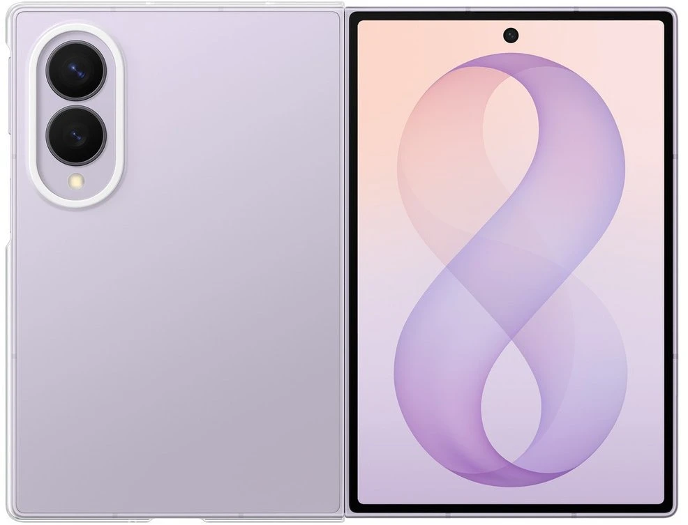 Dėklas QF971CTE skaidrus „Samsung Galaxy Fold 8“, permatomas