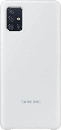 PA515TWE Silikoninis dėklas skirtas Samsung Galaxy A51 (Baltas)