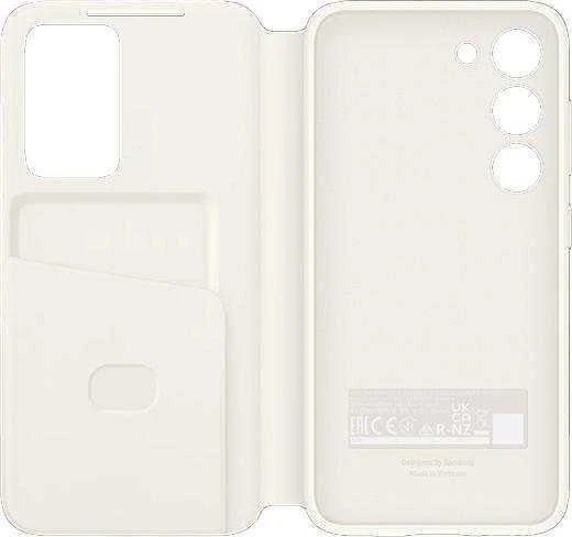 ZS711CWE Smart View piniginės dėklas Samsung Galaxy S23 FE, Baltas