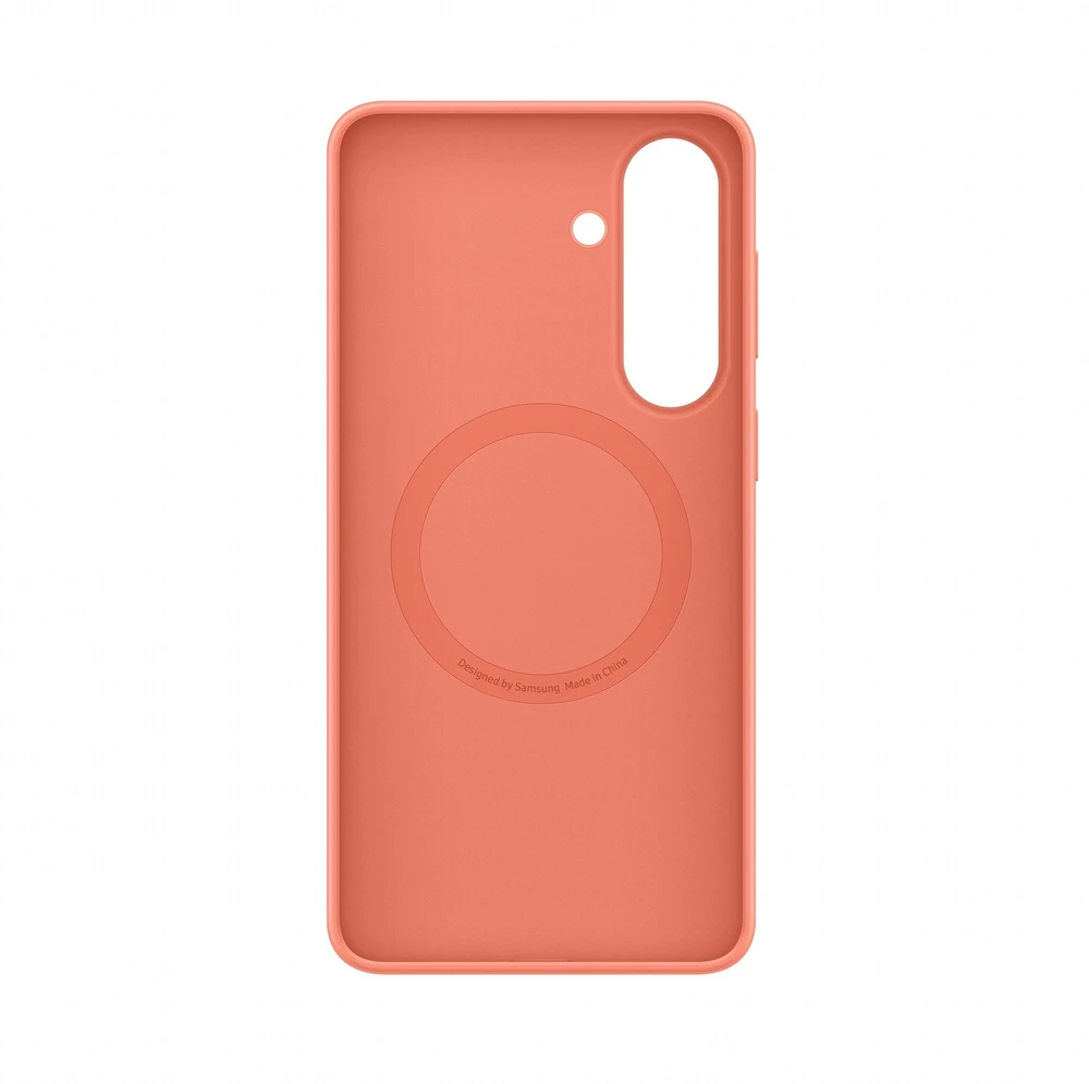 Samsung Galaxy S26+ silikoninis magnetinis dėklas, koralų spalvos, raudonas