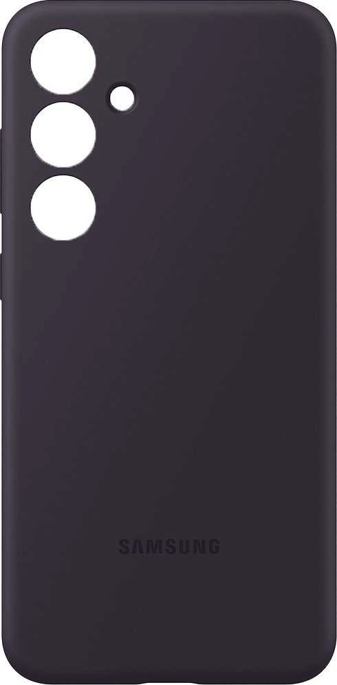 Dėklas Tamsiai violetinis „Samsung Galaxy S24+“ silikoninis dangtelis