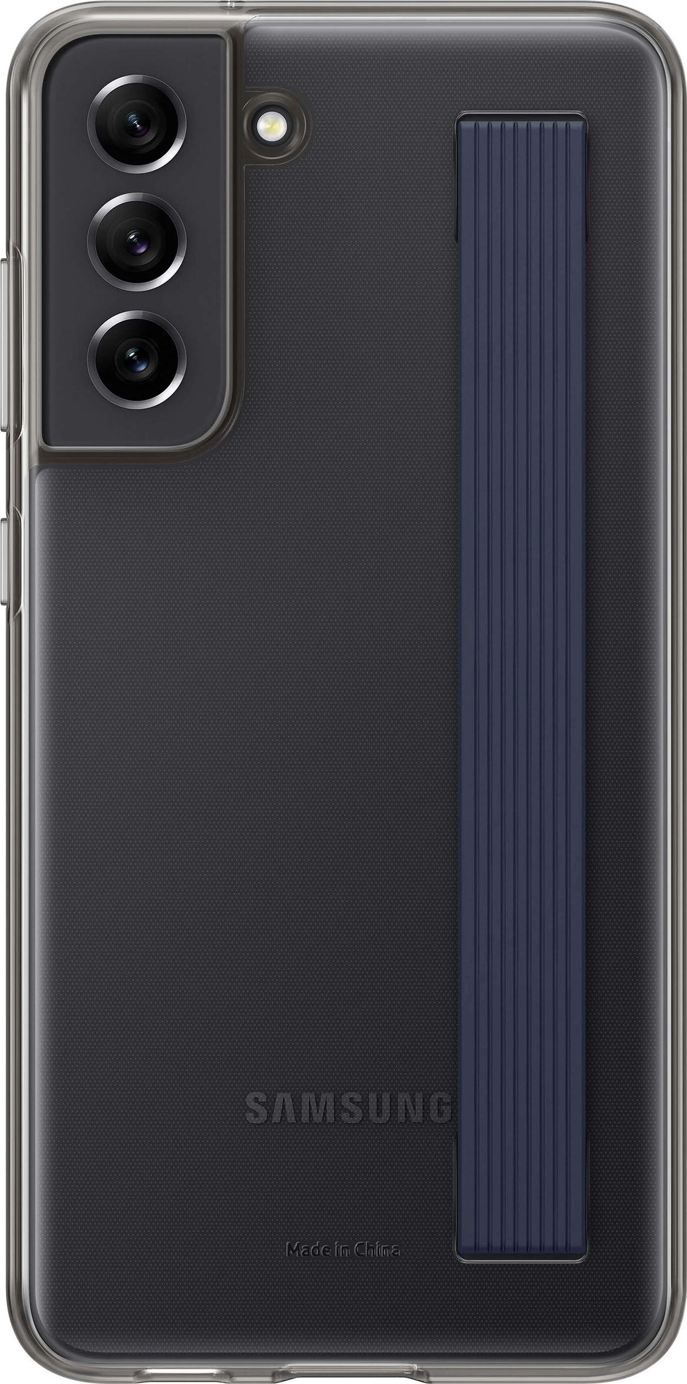XG990CBE skaidraus dirželio dėklas, skirtas Samsung Galaxy S21 FE Tamsiai pilka (tamsiai pilka)