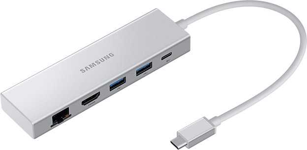 HUB USB Samsung EE-P5400U USB 2.0 Type-C Sidabrinė