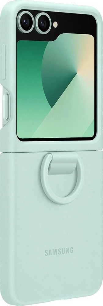 Samsung Galaxy Flip6 Silikoninis dėklas with Ring Mint