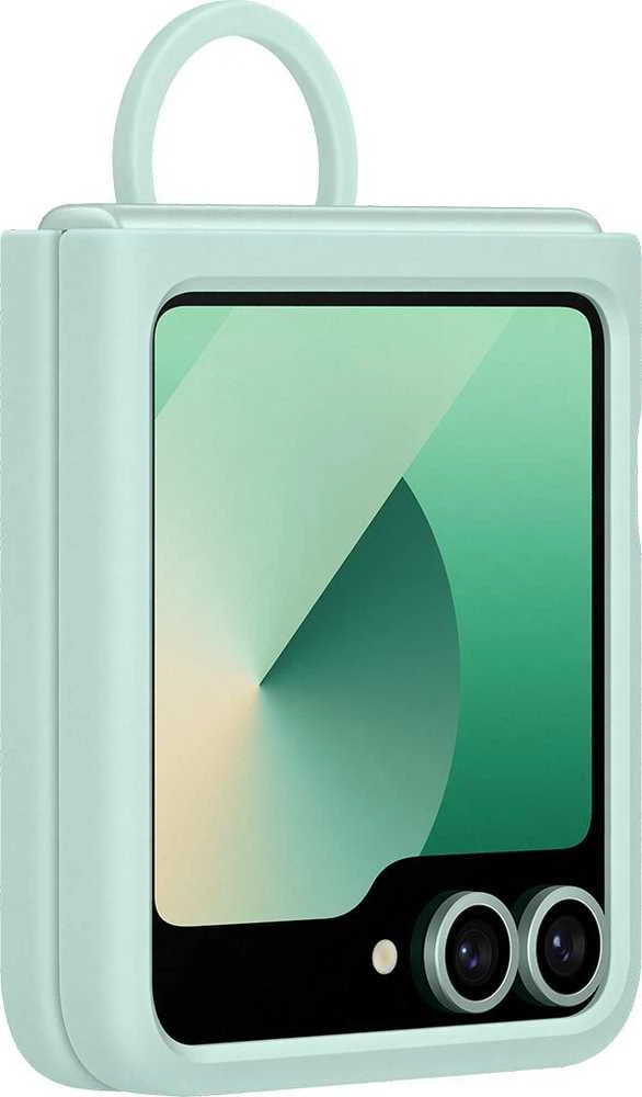 Samsung Galaxy Flip6 Silikoninis dėklas with Ring Mint