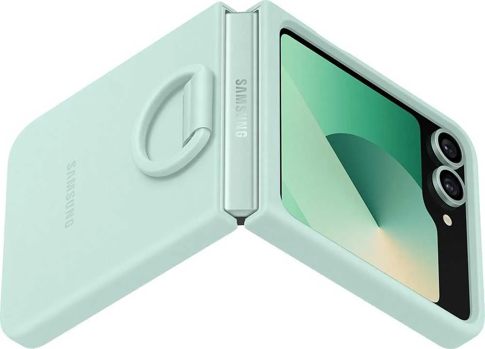 Samsung Galaxy Flip6 Silikoninis dėklas with Ring Mint