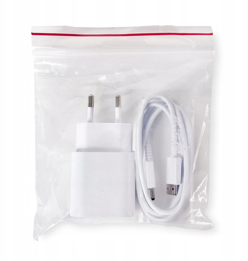 112803 EP-TA200EWE + EP-DR140AWE Samsung 15W Kelioninis kroviklis + USB-C Data kabelis balos spalvos (OOB Bulk)
