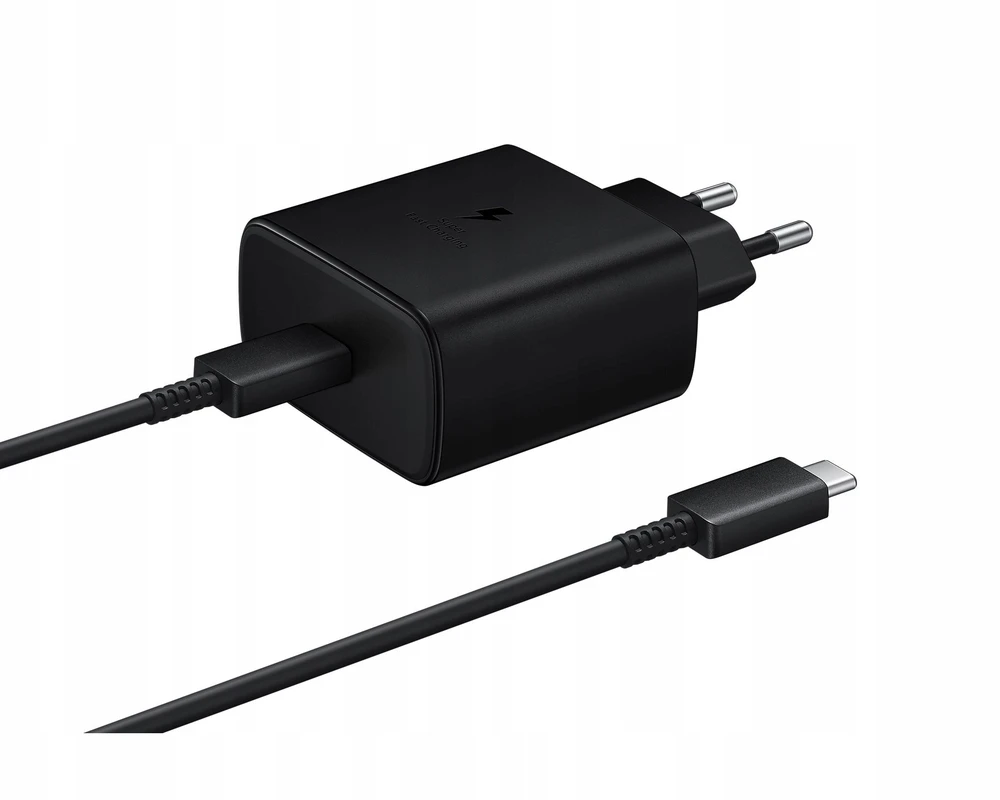 Įkroviklis Samsung EP-TA845 45W + Type-C kabelis juodas