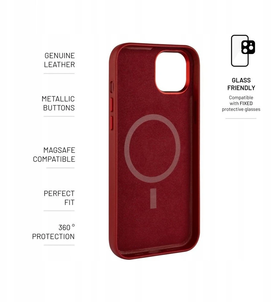 Dėklas Samsung Fixed MagLeather Samsung Galaxy S25+ red