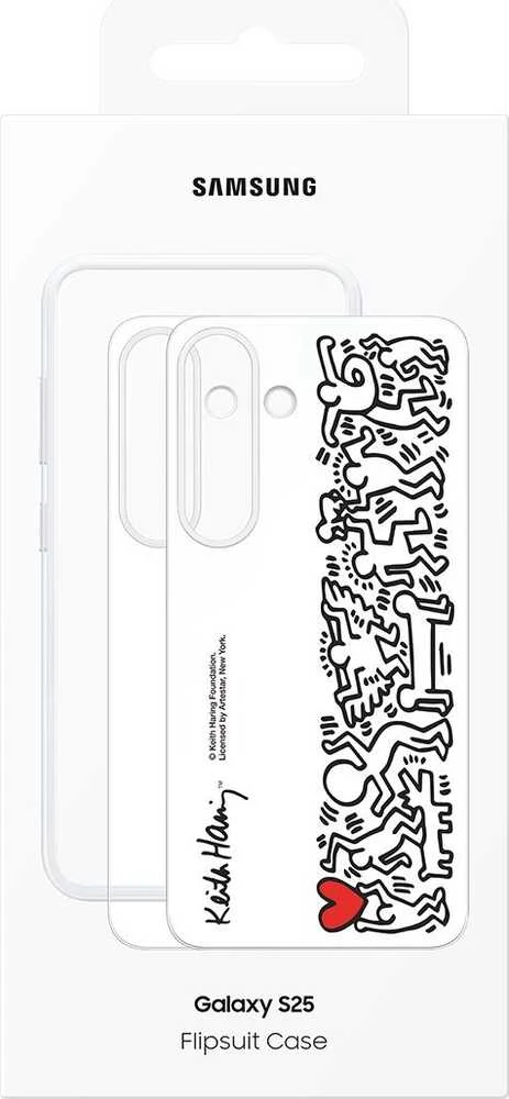 Dėklas 112803 Samsung Flipsuit Galaxy S25 baltos spalvos