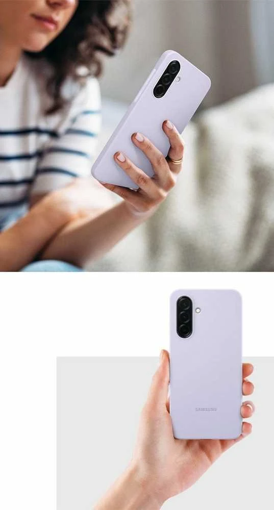 Dėklas „Samsung Galaxy A36“ silikoninis dangtelis, levanda