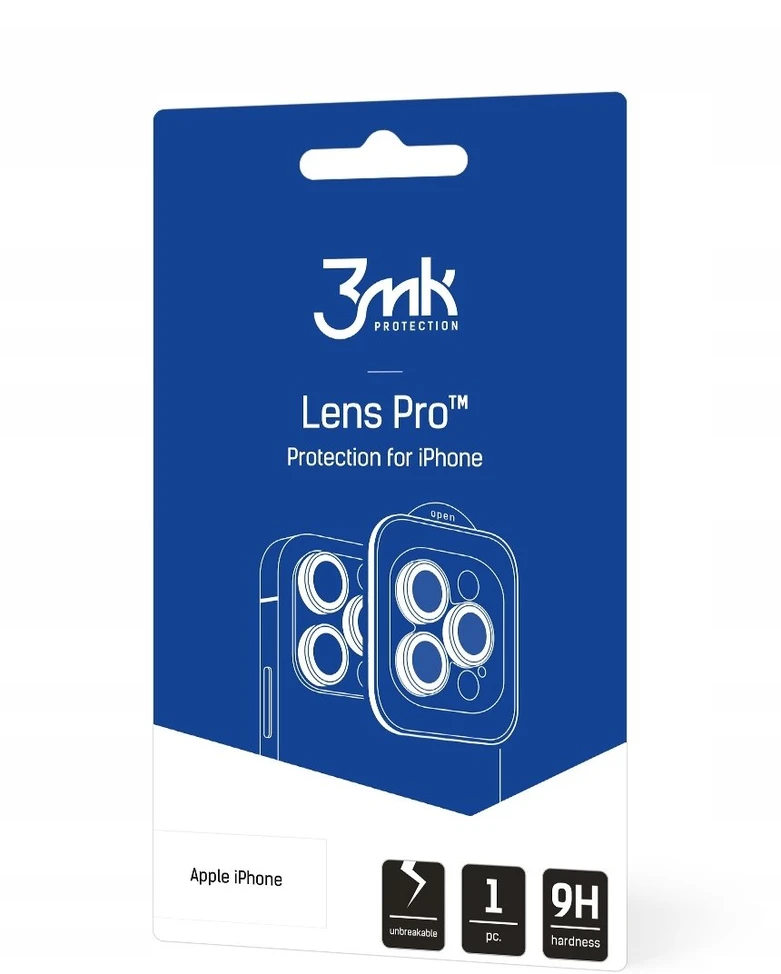 3mk Lens Protection Pro Juodas hibridinis stiklas Samsung Galaxy A37 / A57 5G kameros objektyvui