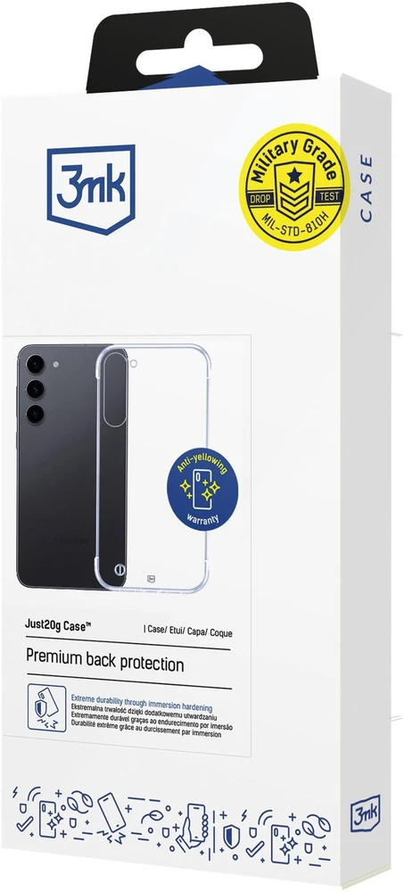 Nezatříděno Samsung Galaxy S23+ - 3mk Just20g skaidrus dėklas