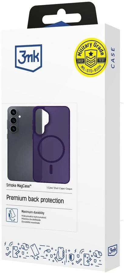 Dėklas Nezatříděno 3mk Smoke MagCase for Samsung Galaxy S25 Ultra - Violetinė-Translucent
