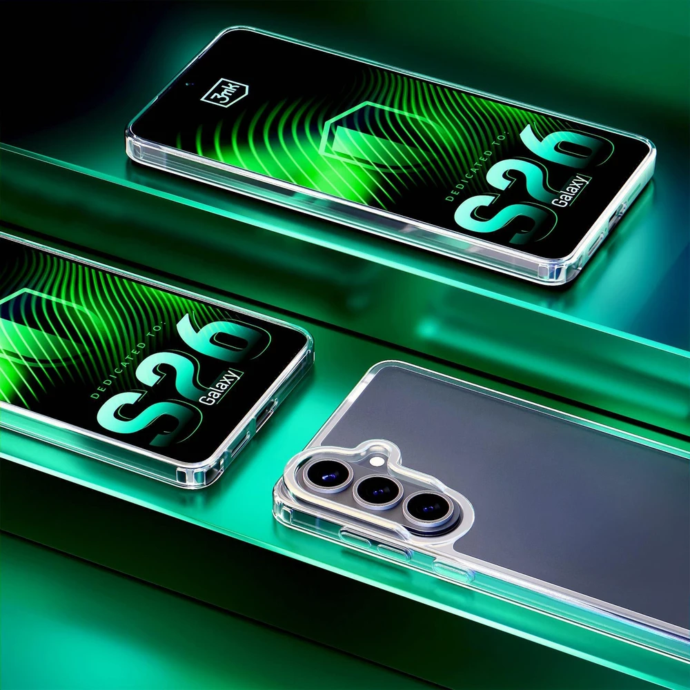 3mk šarvuotas dėklas, skirtas „Samsung Galaxy S26 Pro“ - skaidrus