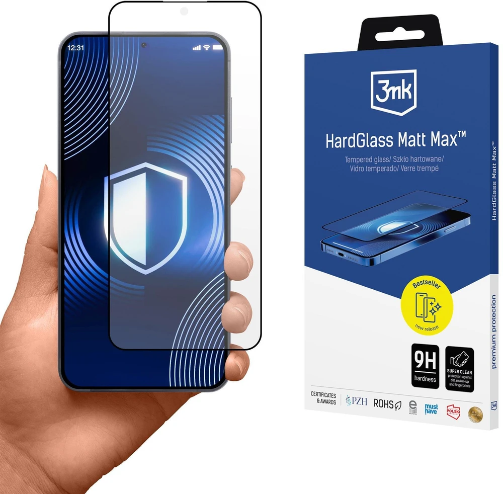 Grūdintas stiklas 3MK HardGlass Matt Max do Samsung Galaxy S26+