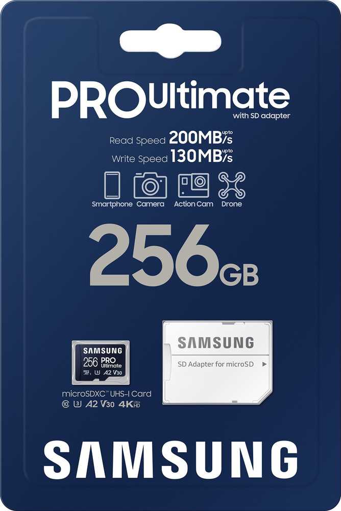 Atminties kortelė Samsung Ultimate microSDXC 256GB UHS-I U3