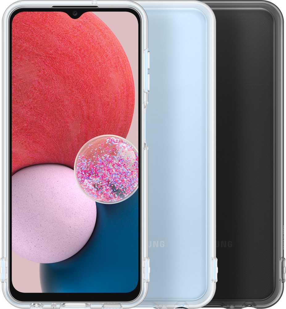 Dėklas Samsung Galaxy A13 Soft Clear Cover Juodas
