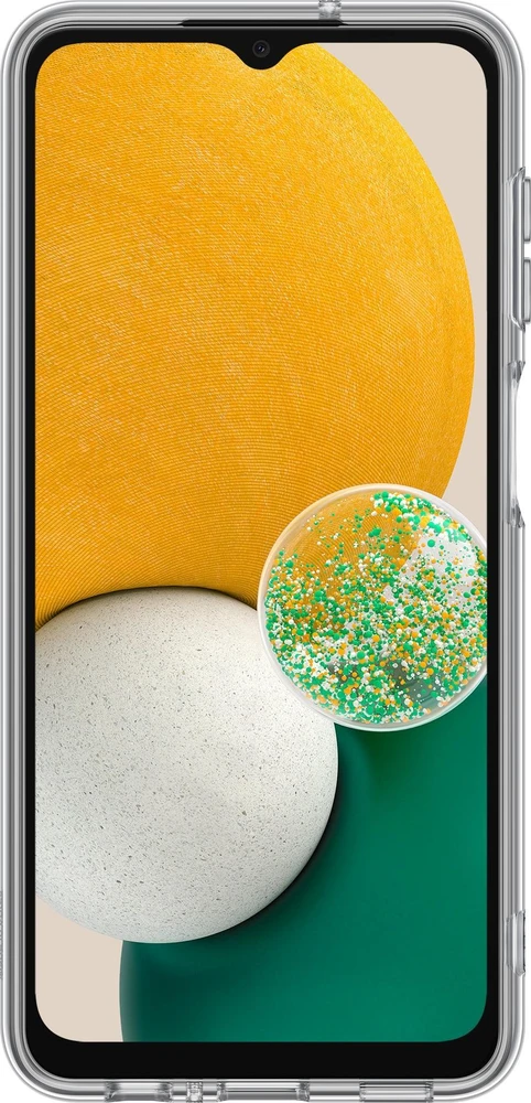 Dėklas QA136TBE Soft Clear Cover for Samsung Galaxy A13 5G, Juodas (Juodas)