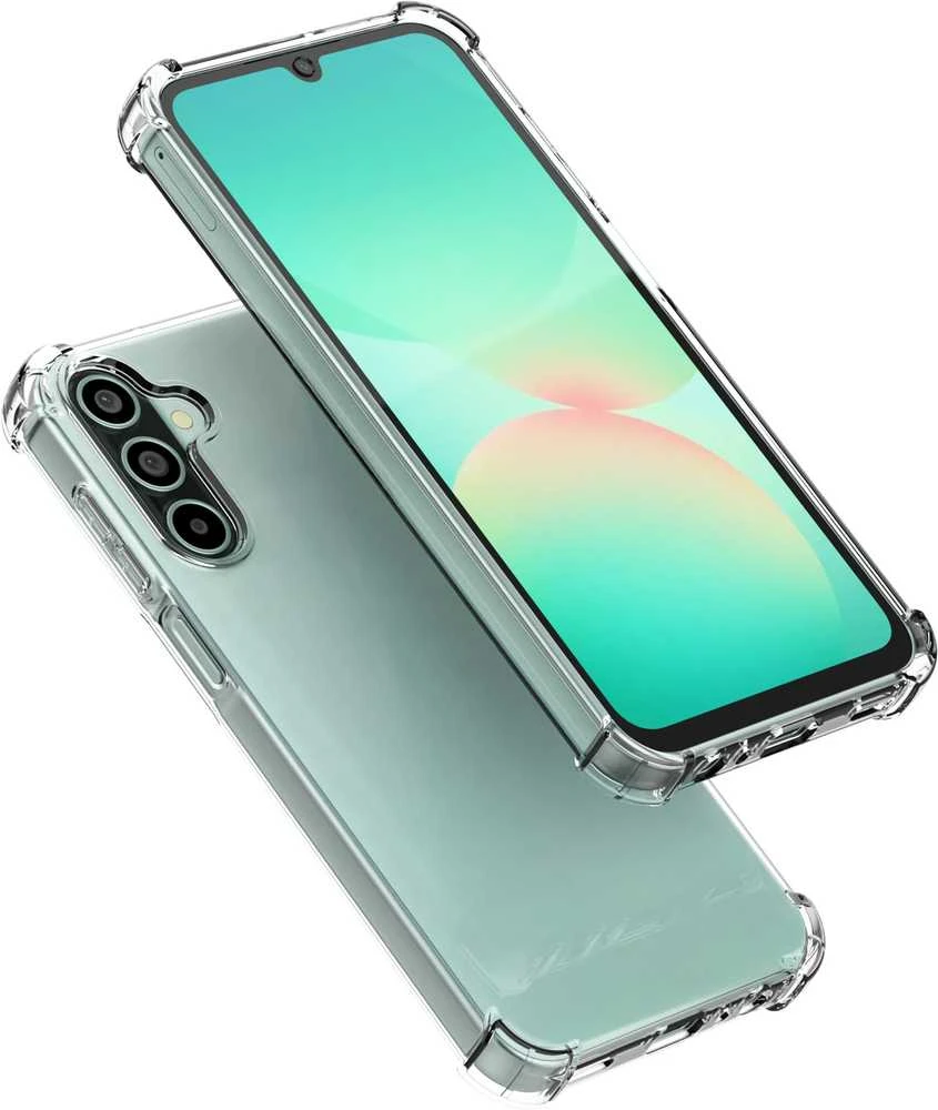 „Samsung Mobeen Clear“ dėklas, skirtas „Galaxy A26 5G“. Permatomas.