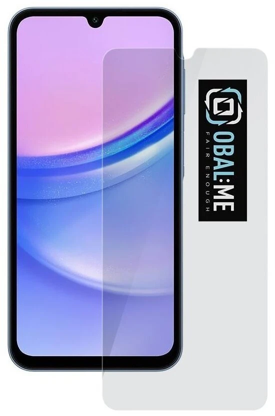 OBAL:ME 2.5D stiklinė ekrano apsauga, skirta Samsung Galaxy A15 4G/5G, skaidri