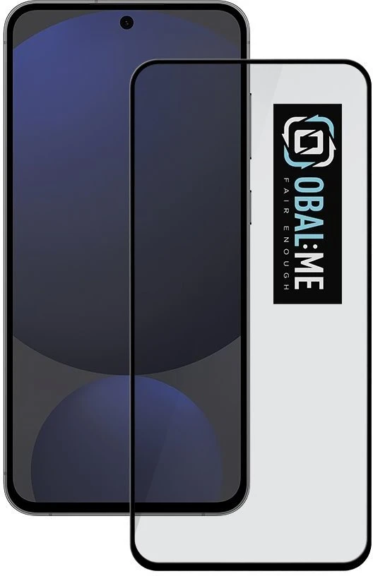 OBAL:ME 5D apsauginis stiklas telefonui Samsung Galaxy S24 FE Juodas