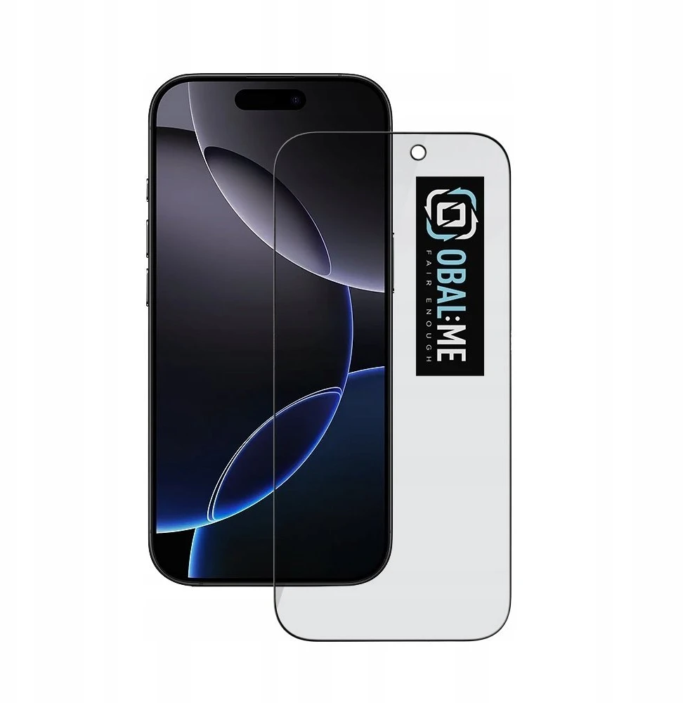 OBAL:ME Privacy 5D Apsauginis stiklas Screen Protector skirtas Apple iPhone 17 Pro Max Juodas