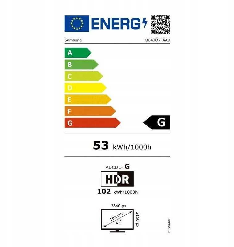 Televizorius Samsung QE43Q7FAAUXXH 2025 m. modelis