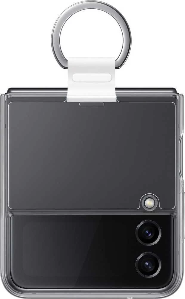 Dėklas OF721CTE skaidrus dangtelis su žiedu, skirtas Samsung Galaxy Flip 4, skaidrus (permatomas)