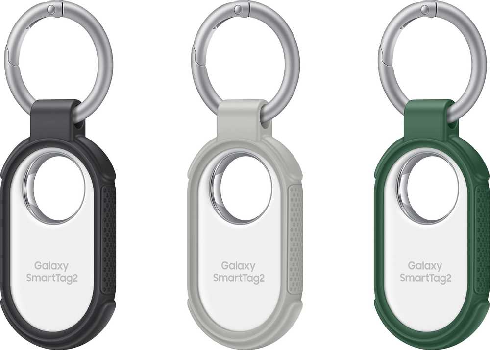 Samsung RT560TJEGWW SmartTag2 Tvirtas dėklas su karabino žiedu, pilka (pilka)