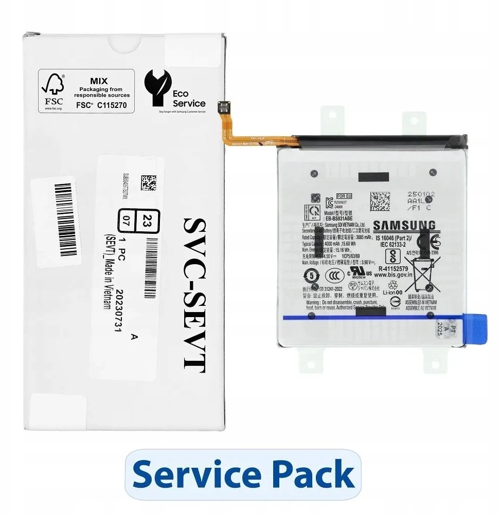 „Samsung S25 S931B“ EB-BS931ABE baterijos aptarnavimo paketas