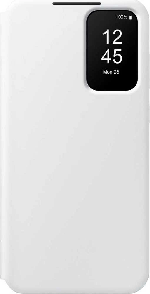 Samsung Galaxy A35 Smart View piniginės dėklas Baltas