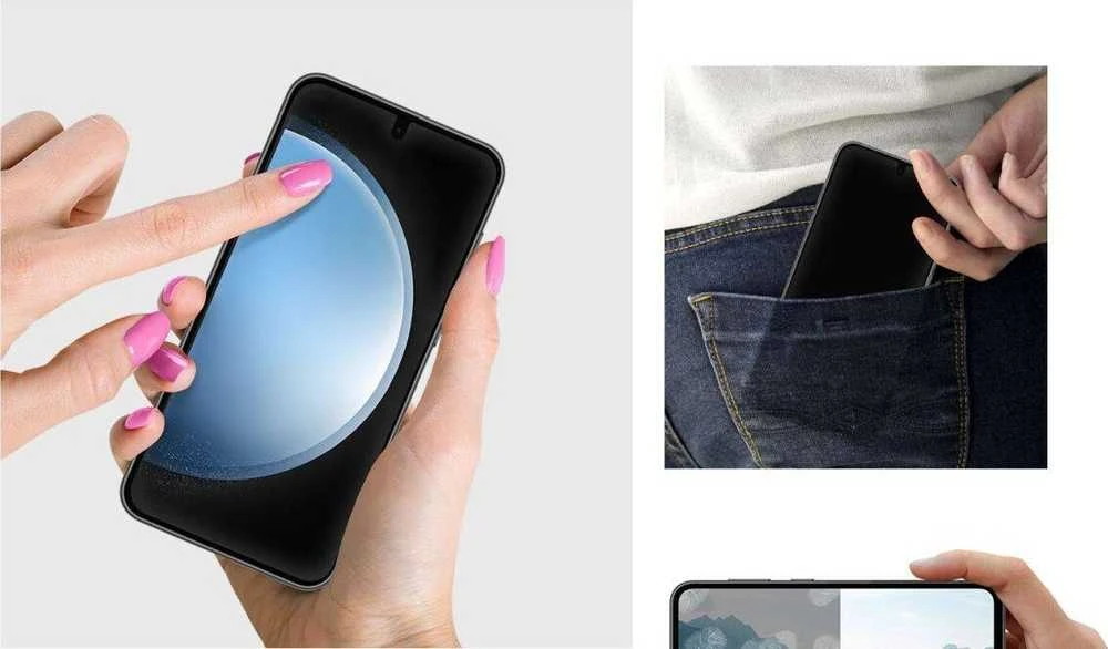 US711CTE ekrano apsauginė plėvelė, skirta Samsung Galaxy S23 FE (2 vnt.)